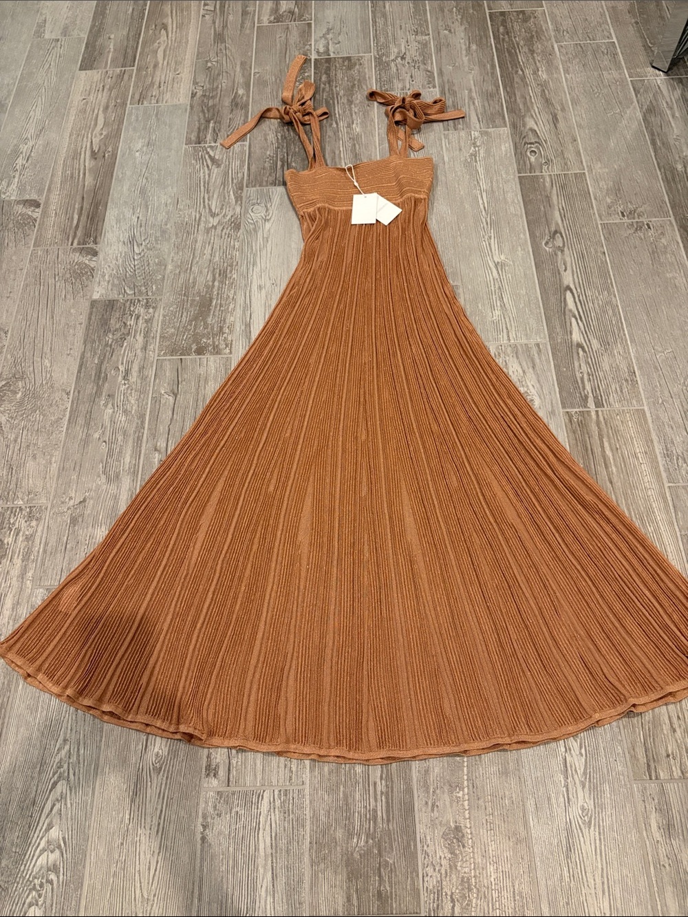 Zimmerman Knit Maxi Dress with Tie Straps - Picture 5 of 5